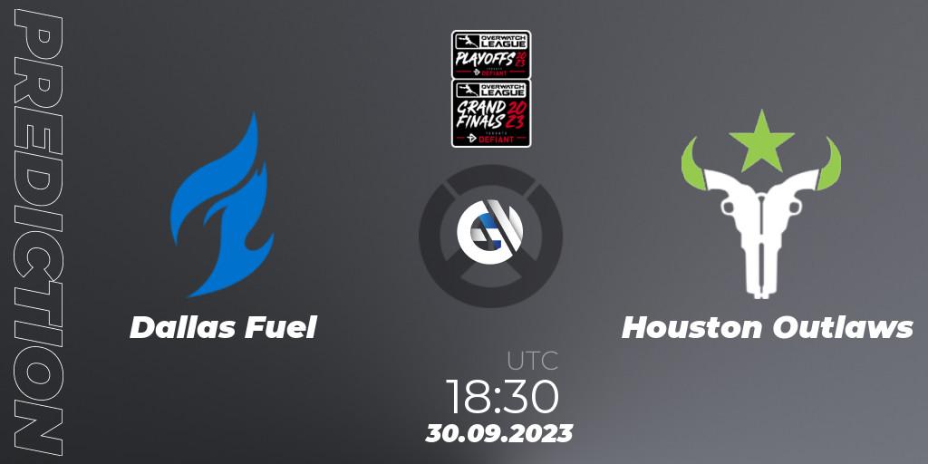 Dallas Fuel vs Houston Outlaws: Betting TIp, Match Prediction. 30.09.23. Overwatch, Overwatch League 2023 - Playoffs