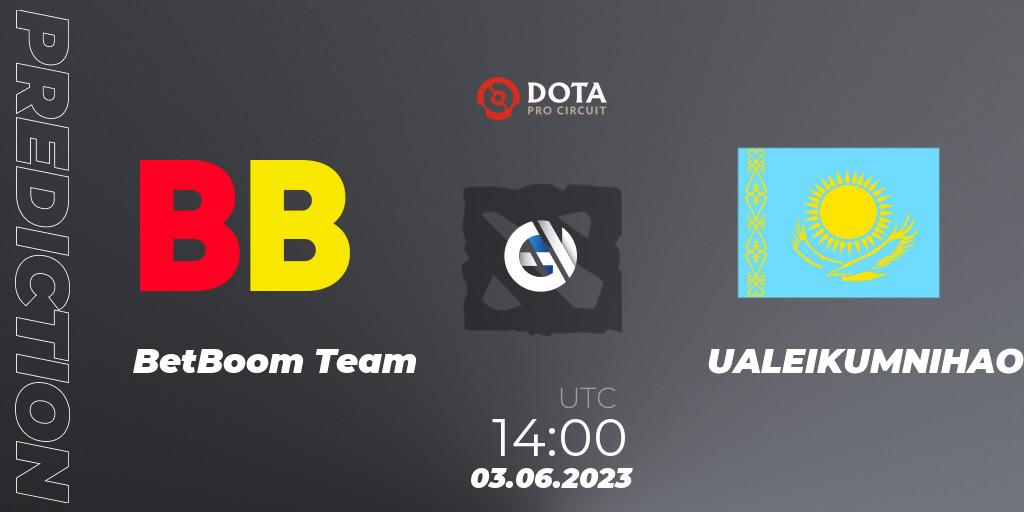 BetBoom Team vs UALEIKUMNIHAO: Betting TIp, Match Prediction. 03.06.23. Dota 2, DPC 2023 Tour 3: EEU Division I (Upper)
