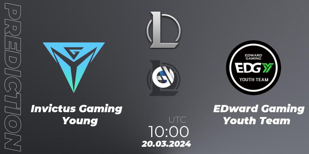 Invictus Gaming Young vs EDward Gaming Youth Team: Betting TIp, Match Prediction. 20.03.24. LoL, LDL 2024 - Stage 1