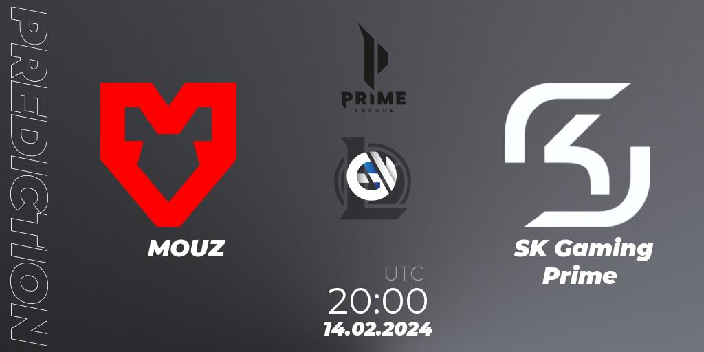 MOUZ vs SK Gaming Prime: Betting TIp, Match Prediction. 14.02.24. LoL, Prime League Spring 2024 - Group Stage