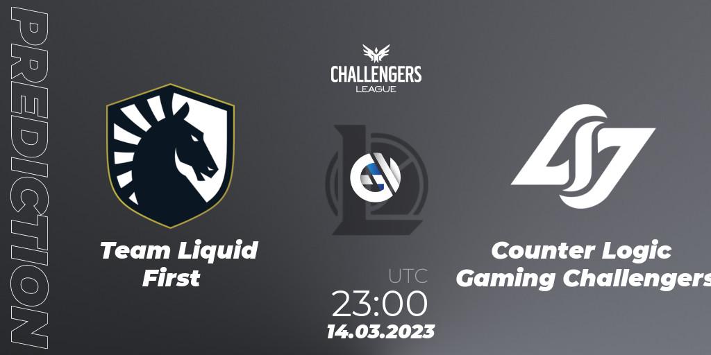 Team Liquid First vs Counter Logic Gaming Challengers: Betting TIp, Match Prediction. 14.03.23. LoL, NACL 2023 Spring - Playoffs
