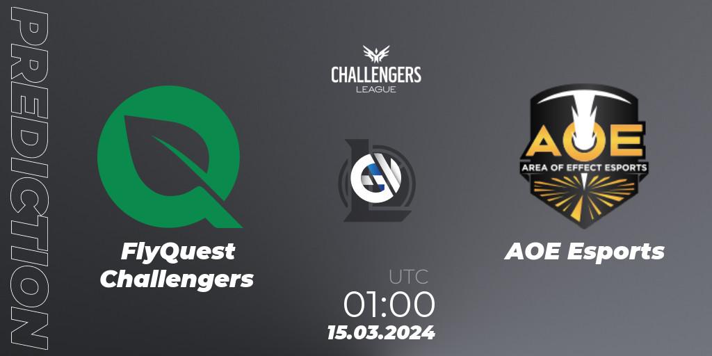 FlyQuest Challengers vs AOE Esports: Betting TIp, Match Prediction. 15.03.24. LoL, NACL 2024 Spring - Playoffs