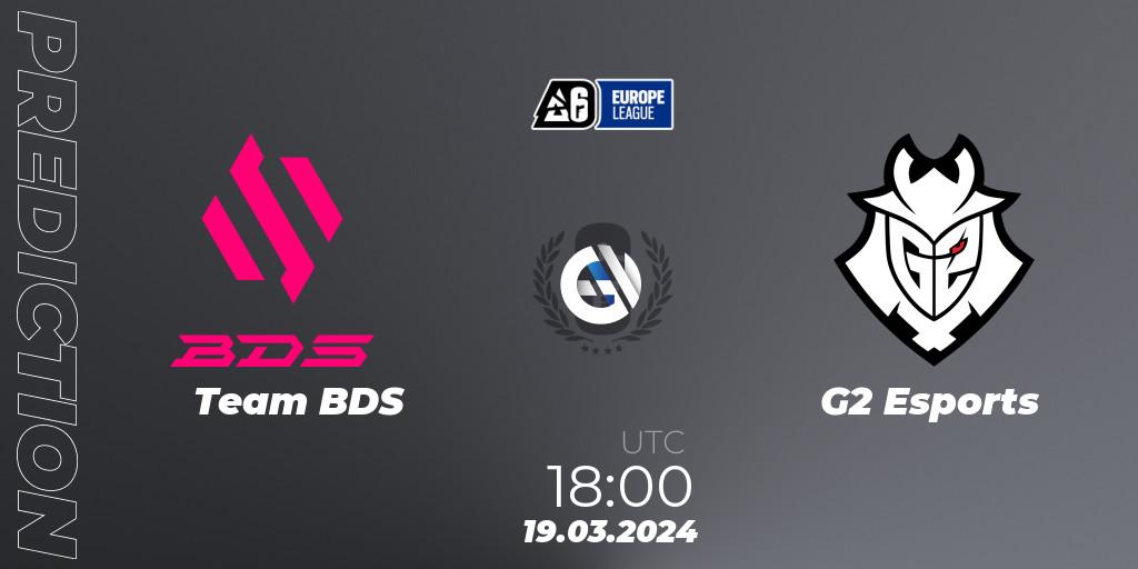 Team BDS vs G2 Esports: Betting TIp, Match Prediction. 19.03.24. Rainbow Six, Europe League 2024 - Stage 1