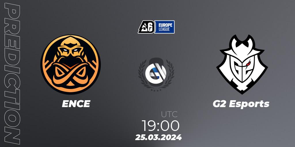 ENCE vs G2 Esports: Betting TIp, Match Prediction. 25.03.24. Rainbow Six, Europe League 2024 - Stage 1