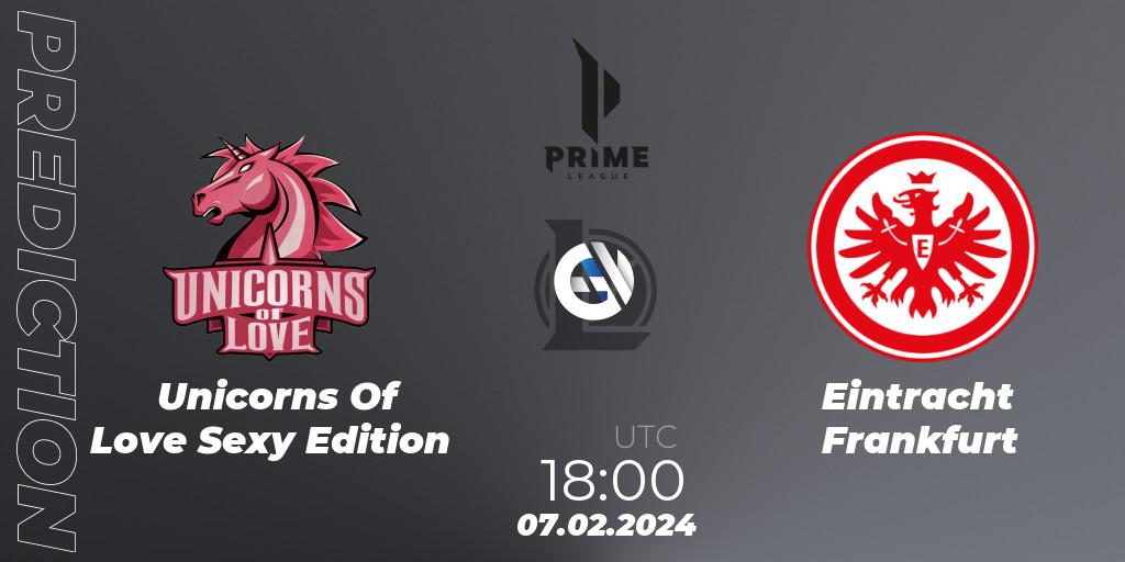 Unicorns Of Love Sexy Edition vs Eintracht Frankfurt: Betting TIp, Match Prediction. 07.02.24. LoL, Prime League Spring 2024 - Group Stage