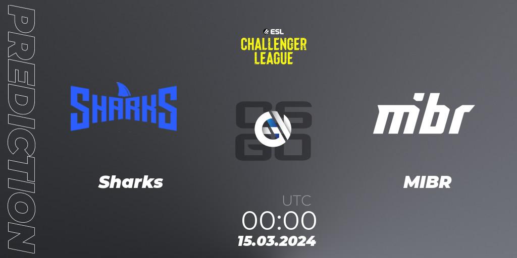 Sharks vs MIBR: Betting TIp, Match Prediction. 15.03.24. CS2 (CS:GO), ESL Challenger League Season 47: South America
