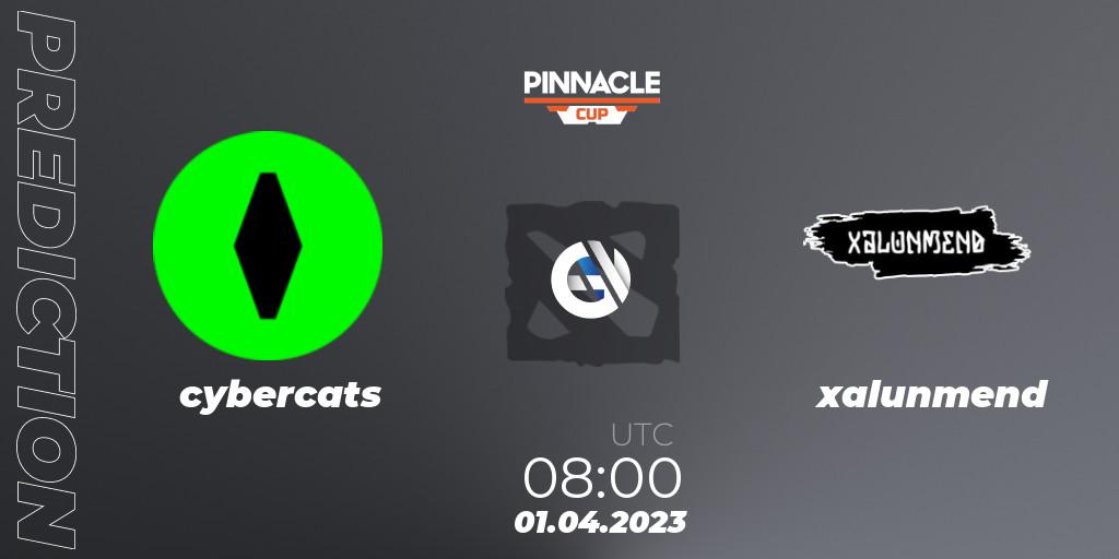 cybercats vs xalunmend: Betting TIp, Match Prediction. 01.04.23. Dota 2, Pinnacle Cup: Malta Vibes - Tour 1
