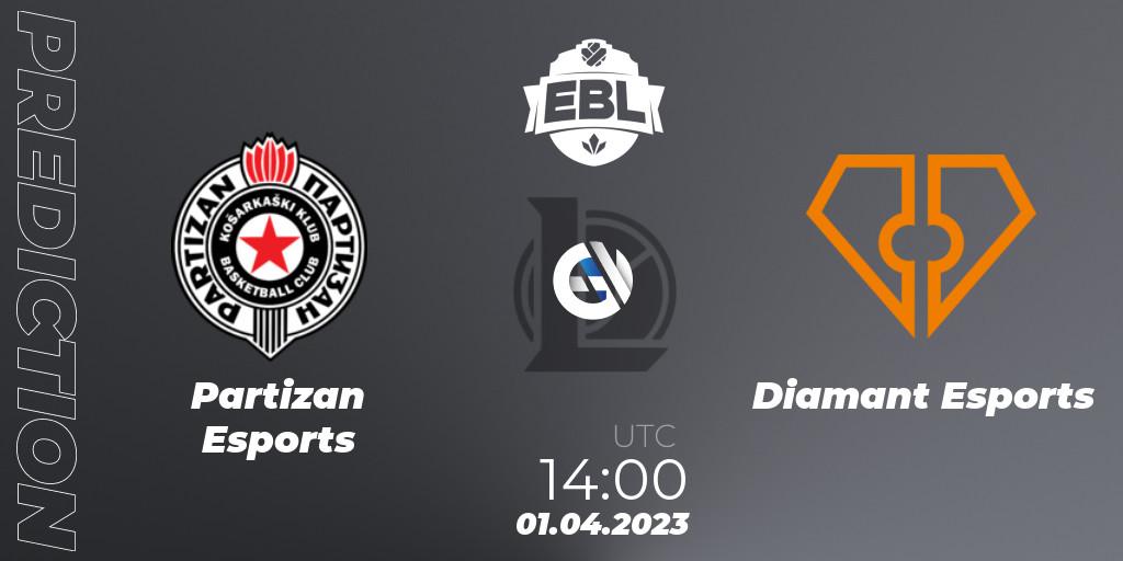 Partizan Esports vs Diamant Esports: Betting TIp, Match Prediction. 01.04.23. LoL, EBL Season 12 - Playoffs