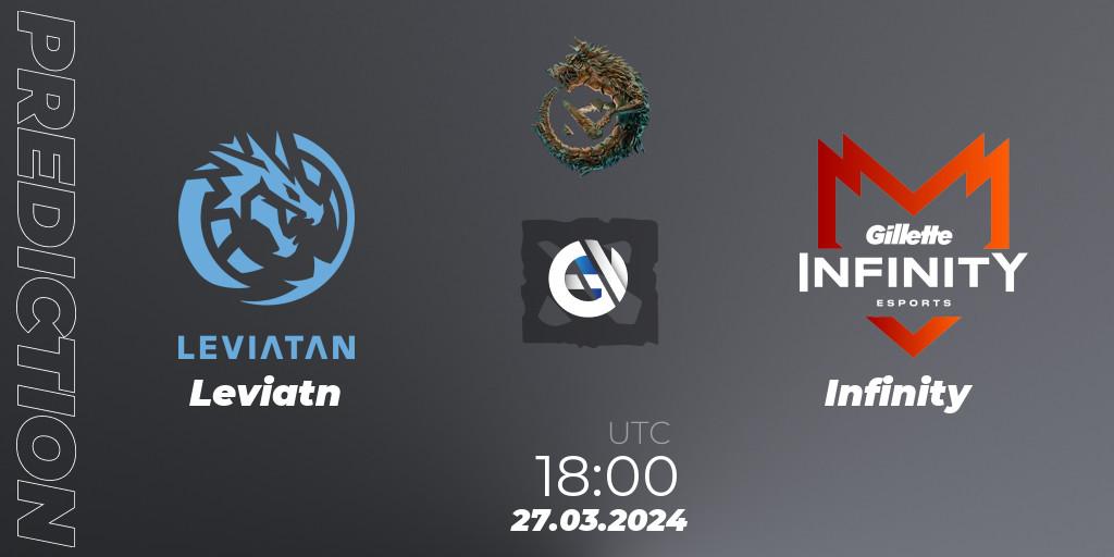 Leviatán vs Infinity: Betting TIp, Match Prediction. 27.03.24. Dota 2, PGL Wallachia Season 1: South America Closed Qualifier