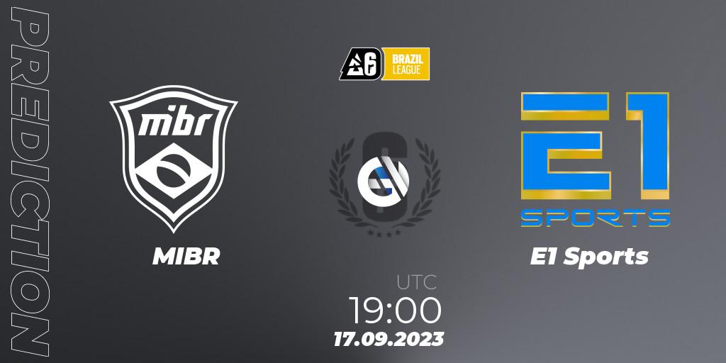 MIBR vs E1 Sports: Betting TIp, Match Prediction. 17.09.23. Rainbow Six, Brazil League 2023 - Stage 2