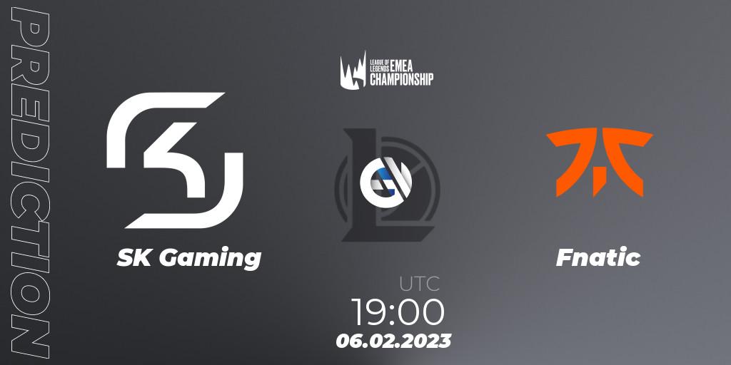 SK Gaming vs Fnatic: Betting TIp, Match Prediction. 06.02.23. LoL, LEC Winter 2023 - Stage 1