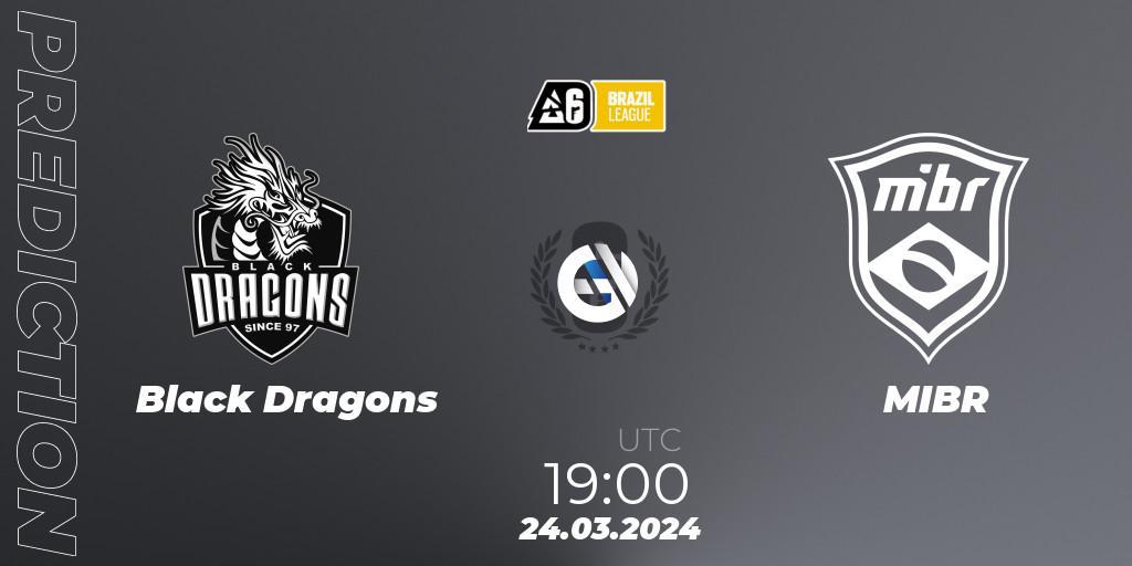 Black Dragons vs MIBR: Betting TIp, Match Prediction. 24.03.24. Rainbow Six, Brazil League 2024 - Stage 1
