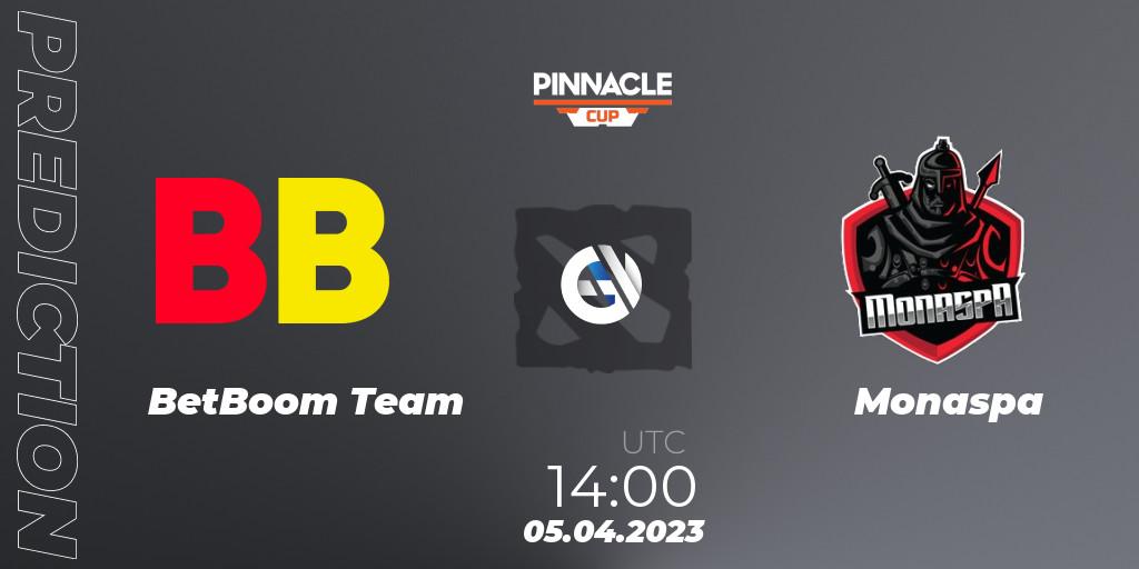 BetBoom Team vs Monaspa: Betting TIp, Match Prediction. 05.04.23. Dota 2, Pinnacle Cup: Malta Vibes - Tour 1