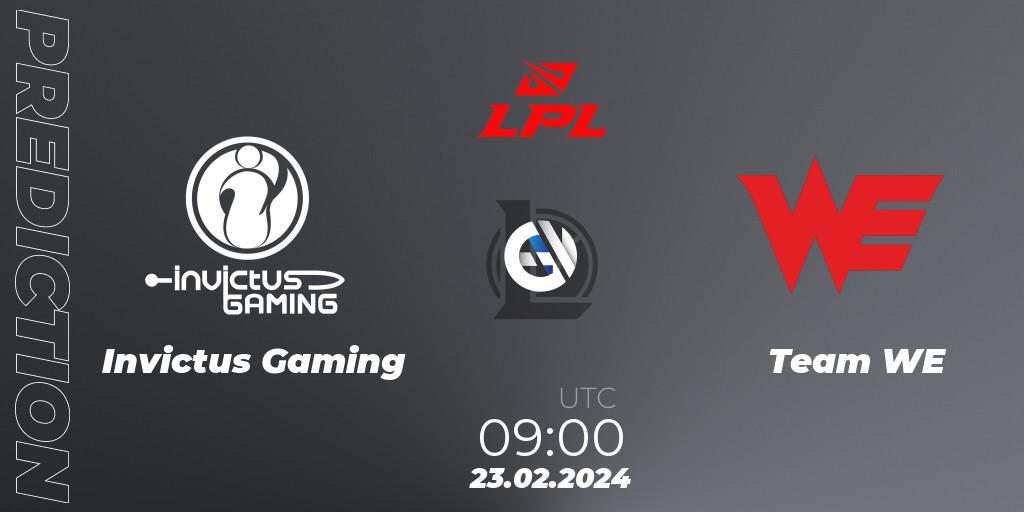 Invictus Gaming vs Team WE: Betting TIp, Match Prediction. 23.02.24. LoL, LPL Spring 2024 - Group Stage