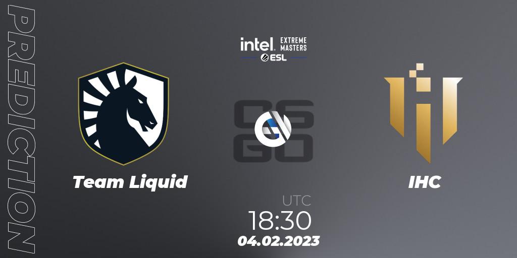 Team Liquid vs IHC: Betting TIp, Match Prediction. 04.02.23. CS2 (CS:GO), IEM Katowice 2023