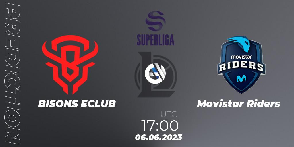 BISONS ECLUB vs Movistar Riders: Betting TIp, Match Prediction. 06.06.23. LoL, Superliga Summer 2023 - Group Stage