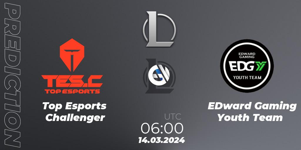 Top Esports Challenger vs EDward Gaming Youth Team: Betting TIp, Match Prediction. 14.03.24. LoL, LDL 2024 - Stage 1