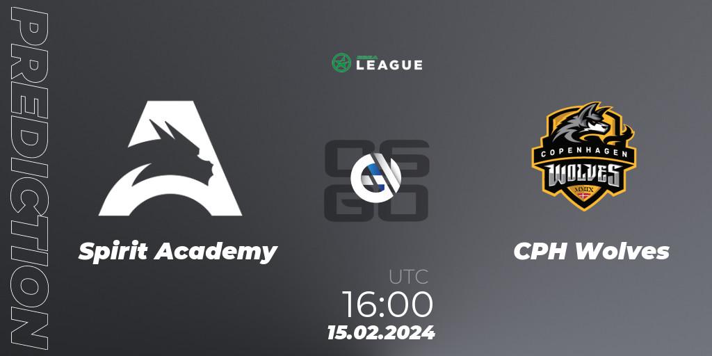Spirit Academy vs CPH Wolves: Betting TIp, Match Prediction. 15.02.24. CS2 (CS:GO), ESEA Season 48: Advanced Division - Europe
