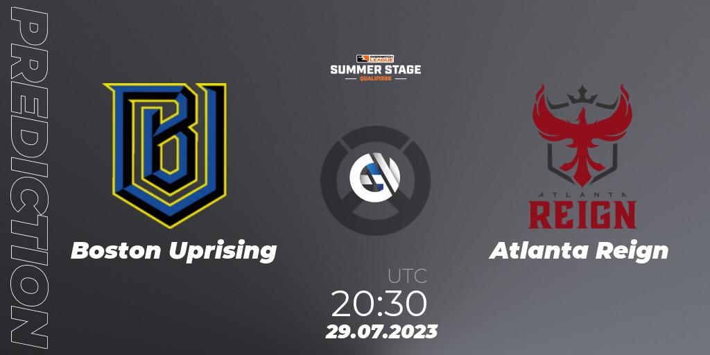 Boston Uprising vs Atlanta Reign: Betting TIp, Match Prediction. 29.07.23. Overwatch, Overwatch League 2023 - Summer Stage Qualifiers