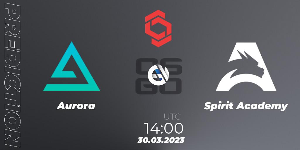 Aurora vs Spirit Academy: Betting TIp, Match Prediction. 30.03.23. CS2 (CS:GO), CCT Central Europe Series #5