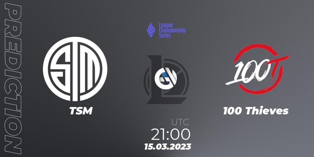 TSM vs 100 Thieves: Betting TIp, Match Prediction. 15.03.23. LoL, LCS Spring 2023 - Group Stage