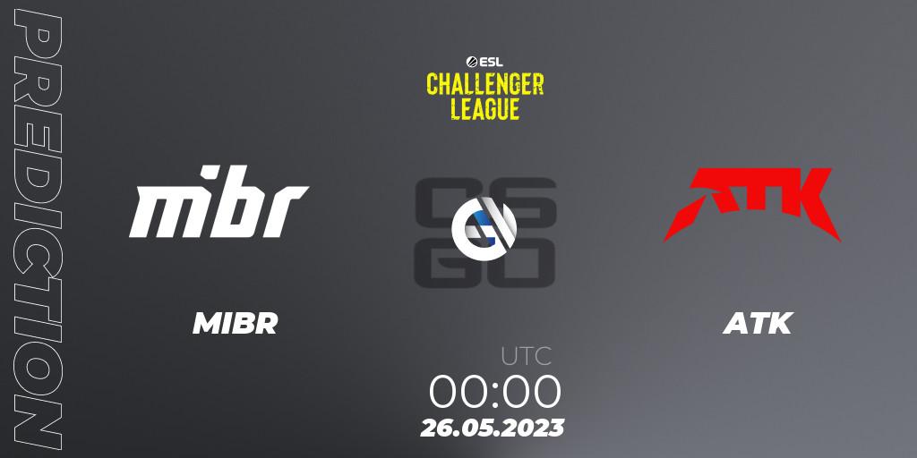 MIBR vs ATK: Betting TIp, Match Prediction. 26.05.23. CS2 (CS:GO), ESL Challenger League Season 45: North America