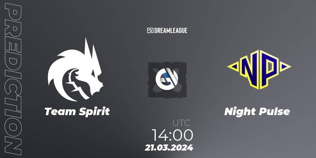 Team Spirit vs Night Pulse: Betting TIp, Match Prediction. 21.03.24. Dota 2, DreamLeague Season 23: Eastern Europe Closed Qualifier