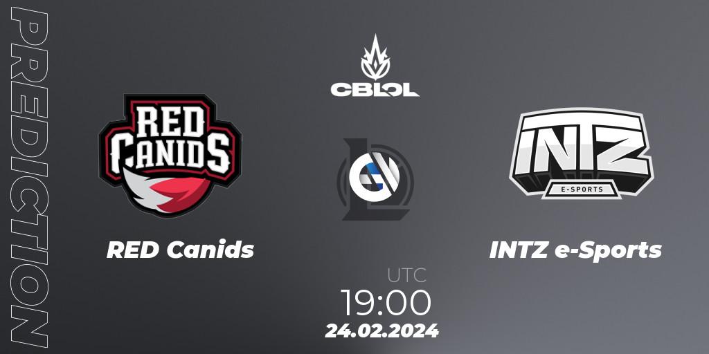 RED Canids vs INTZ e-Sports: Betting TIp, Match Prediction. 24.02.24. LoL, CBLOL Split 1 2024 - Group Stage