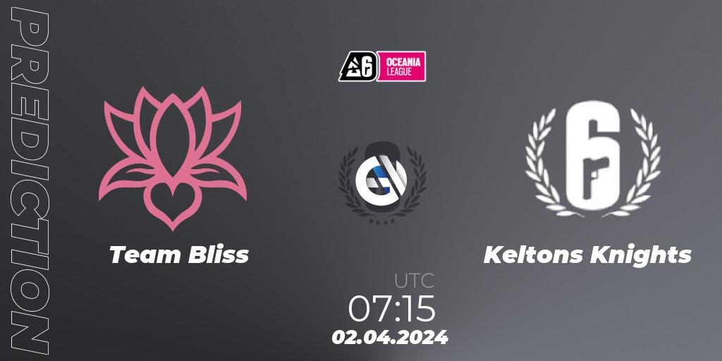 Team Bliss vs Keltons Knights: Betting TIp, Match Prediction. 02.04.24. Rainbow Six, Oceania League 2024 - Stage 1