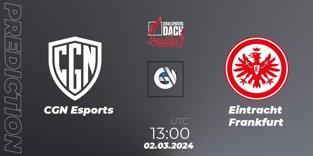 CGN Esports vs Eintracht Frankfurt: Betting TIp, Match Prediction. 02.03.24. VALORANT, VALORANT Challengers 2024 DACH: Evolution Split 1