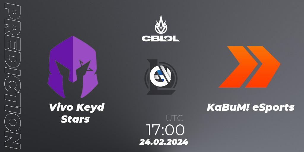 Vivo Keyd Stars vs KaBuM! eSports: Betting TIp, Match Prediction. 24.02.24. LoL, CBLOL Split 1 2024 - Group Stage