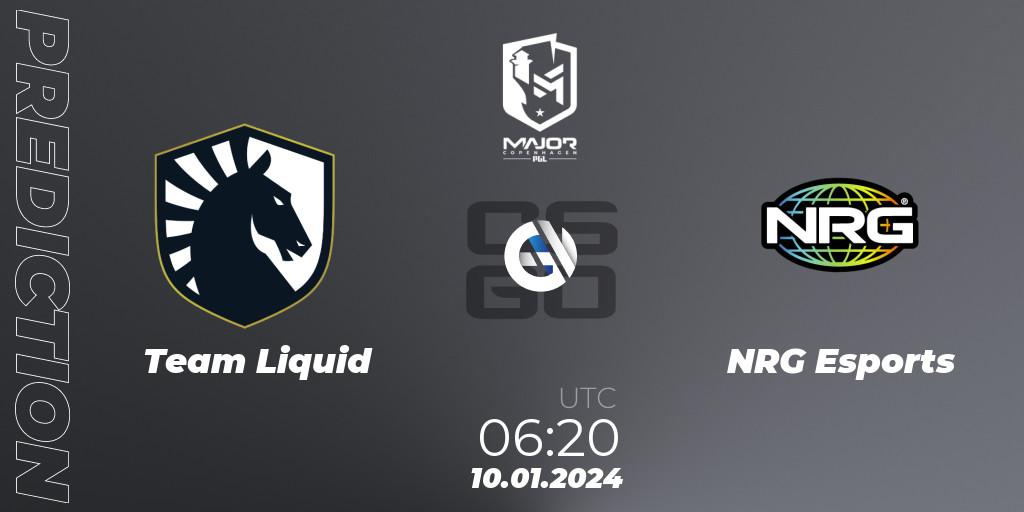 Team Liquid vs NRG Esports: Betting TIp, Match Prediction. 10.01.24. CS2 (CS:GO), PGL CS2 Major Copenhagen 2024 North America RMR Open Qualifier 1