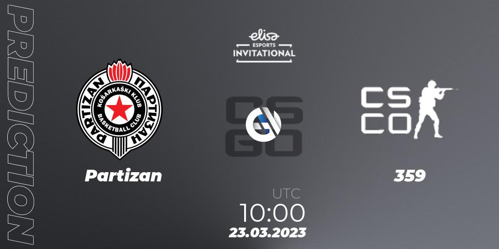 Partizan vs 359: Betting TIp, Match Prediction. 23.03.23. CS2 (CS:GO), Elisa Invitational Spring 2023 Contenders