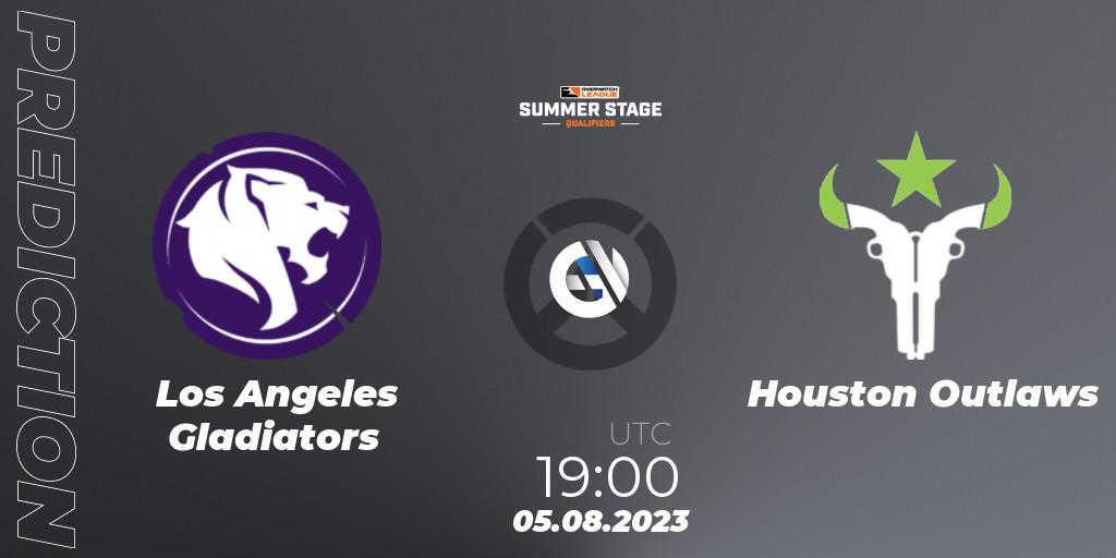 Los Angeles Gladiators vs Houston Outlaws: Betting TIp, Match Prediction. 05.08.23. Overwatch, Overwatch League 2023 - Summer Stage Qualifiers