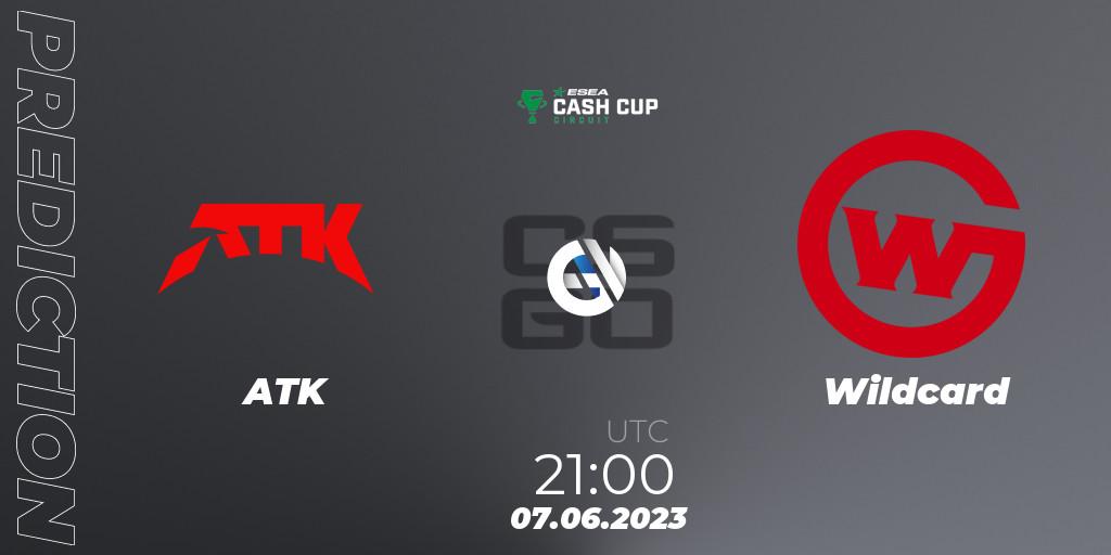 ATK vs Wildcard: Betting TIp, Match Prediction. 07.06.23. CS2 (CS:GO), ESEA Cash Cup Circuit Season 1 Finals