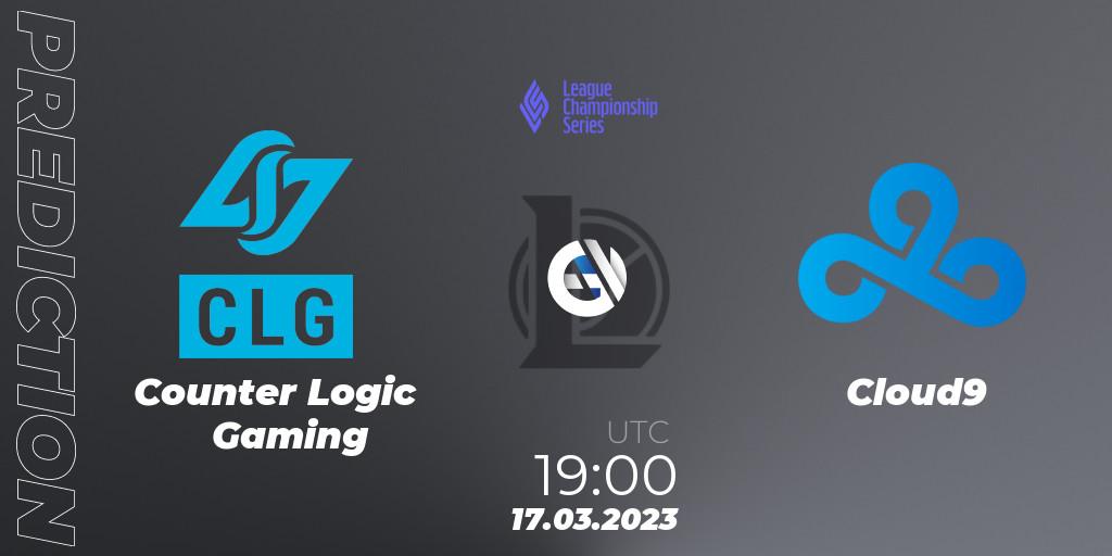 Counter Logic Gaming vs Cloud9: Betting TIp, Match Prediction. 17.03.23. LoL, LCS Spring 2023 - Group Stage