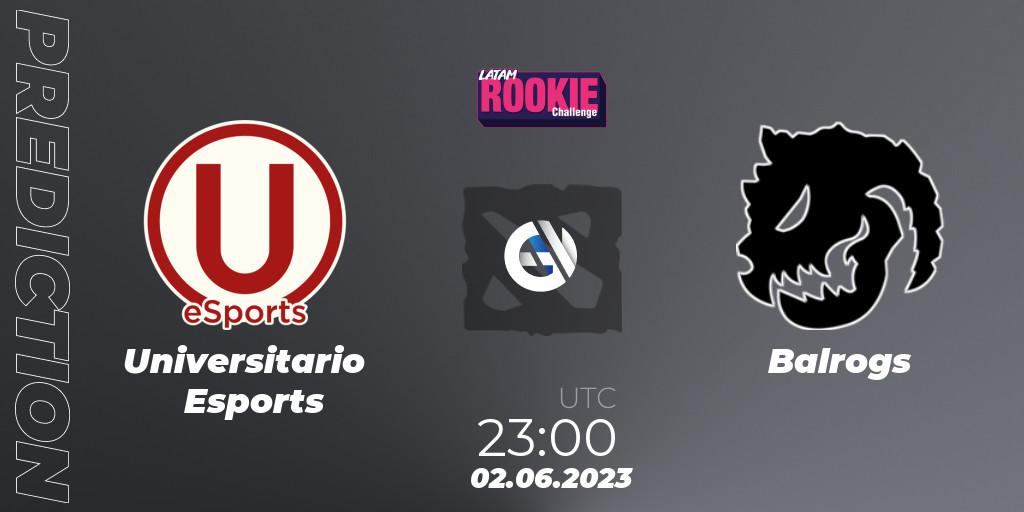 Universitario Esports vs Balrogs: Betting TIp, Match Prediction. 02.06.23. Dota 2, LATAM Rookie Challenge 6