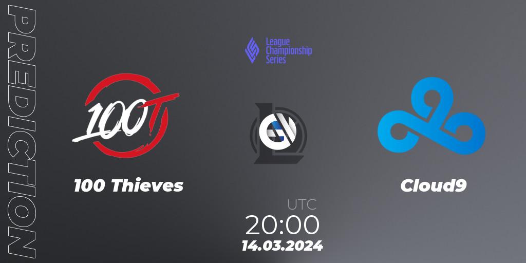 100 Thieves vs Cloud9: Betting TIp, Match Prediction. 14.03.24. LoL, LCS Spring 2024 - Playoffs