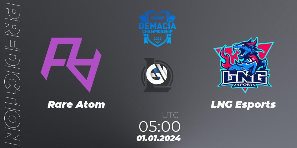 Rare Atom vs LNG Esports: Betting TIp, Match Prediction. 01.01.24. LoL, Demacia Cup 2023 Playoffs