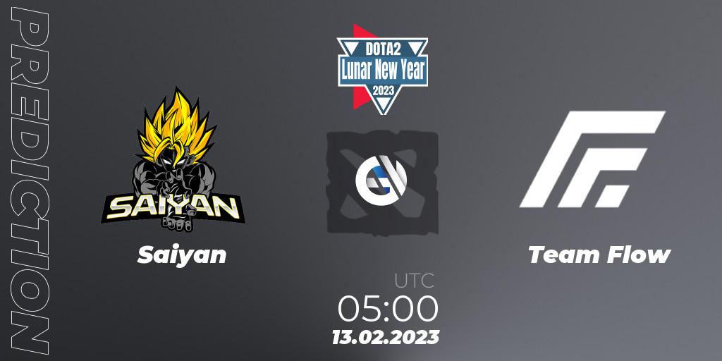 Saiyan vs Team Flow: Betting TIp, Match Prediction. 13.02.23. Dota 2, Lunar New Year 2023