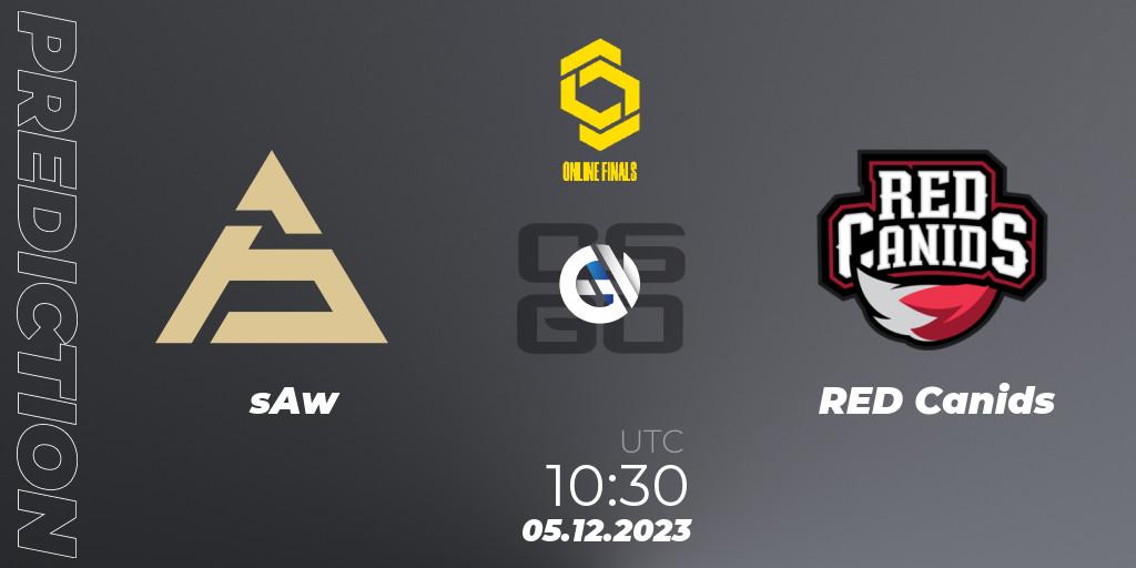 sAw vs RED Canids: Betting TIp, Match Prediction. 05.12.23. CS2 (CS:GO), CCT Online Finals #5