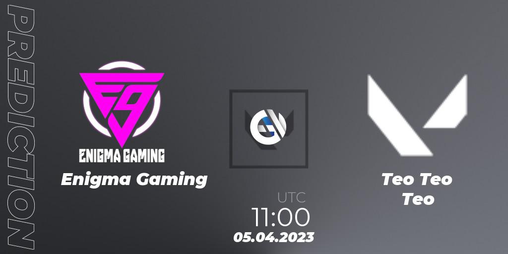Enigma Gaming vs Teo Teo Teo: Betting TIp, Match Prediction. 05.04.23. VALORANT, VALORANT Challengers 2023: Malaysia & Singapore Split 2 - Group stage