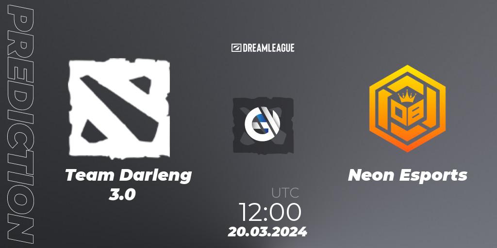 Team Darleng 3.0 vs Neon Esports: Betting TIp, Match Prediction. 20.03.24. Dota 2, DreamLeague Season 23: Southeast Asia Closed Qualifier