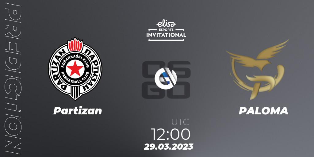 Partizan vs PALOMA: Betting TIp, Match Prediction. 29.03.23. CS2 (CS:GO), Elisa Invitational Spring 2023 Contenders