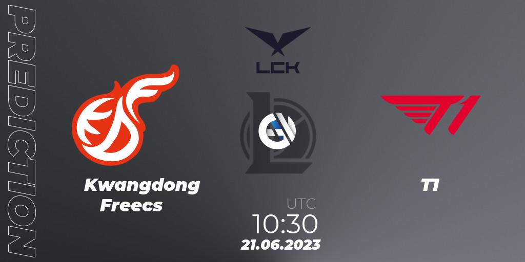 Kwangdong Freecs vs T1: Betting TIp, Match Prediction. 21.06.23. LoL, LCK Summer 2023 Regular Season