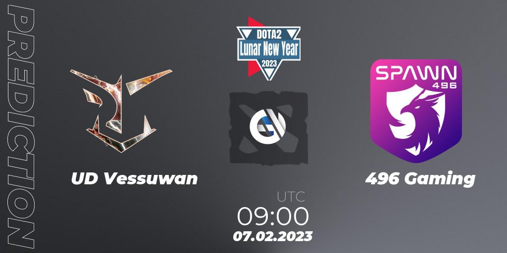 UD Vessuwan vs 496 Gaming: Betting TIp, Match Prediction. 07.02.23. Dota 2, Lunar New Year 2023