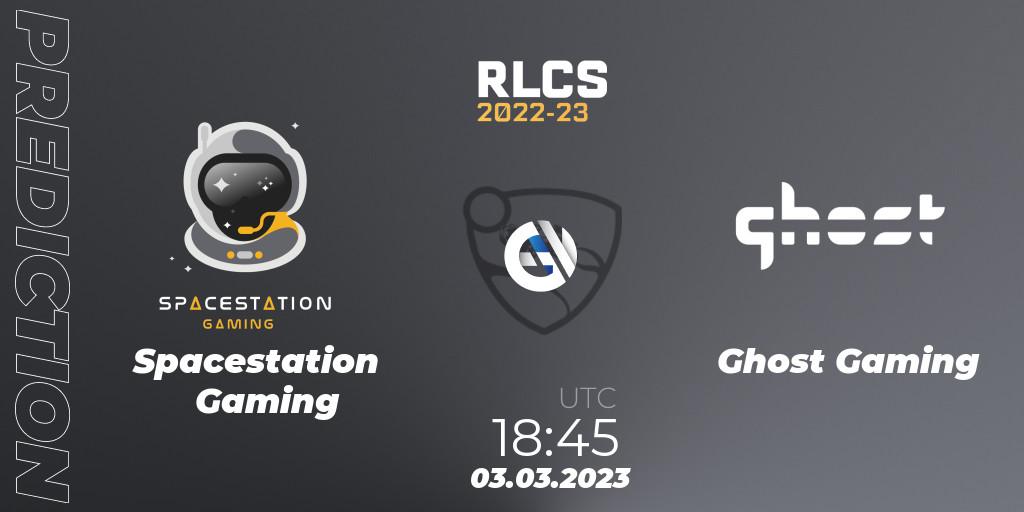 Spacestation Gaming vs Ghost Gaming: Betting TIp, Match Prediction. 03.03.23. Rocket League, RLCS 2022-23 - Winter: North America Regional 3 - Winter Invitational