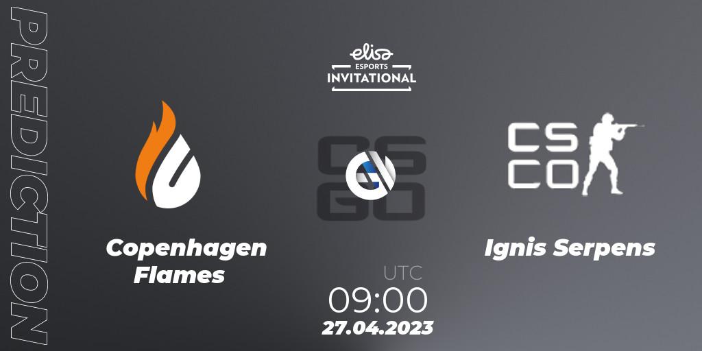 Copenhagen Flames vs Ignis Serpens: Betting TIp, Match Prediction. 27.04.23. CS2 (CS:GO), Elisa Invitational Spring 2023