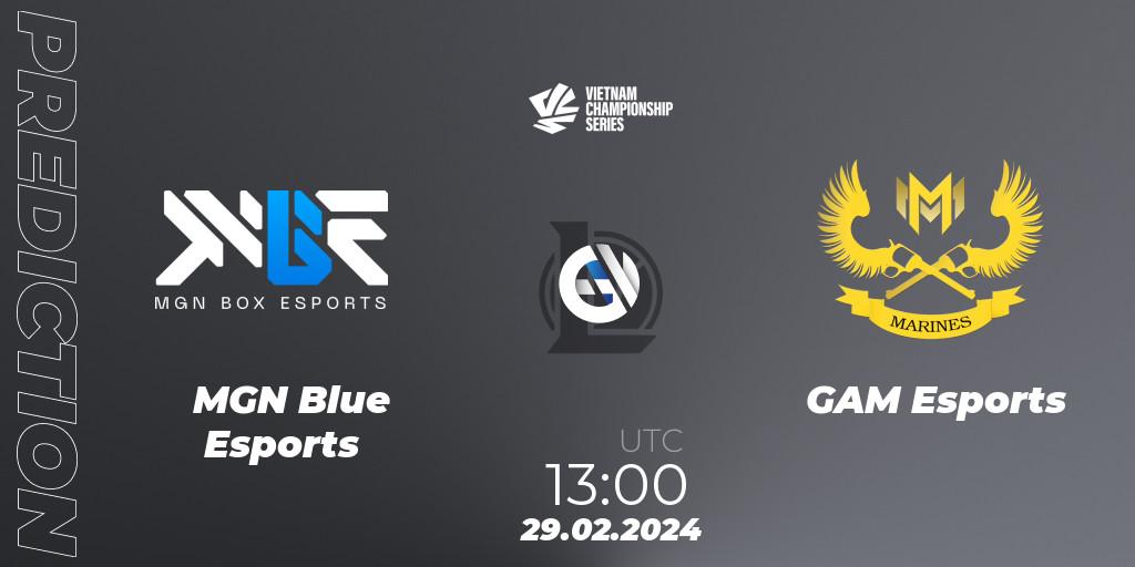 MGN Blue Esports vs GAM Esports: Betting TIp, Match Prediction. 29.02.24. LoL, VCS Dawn 2024 - Group Stage