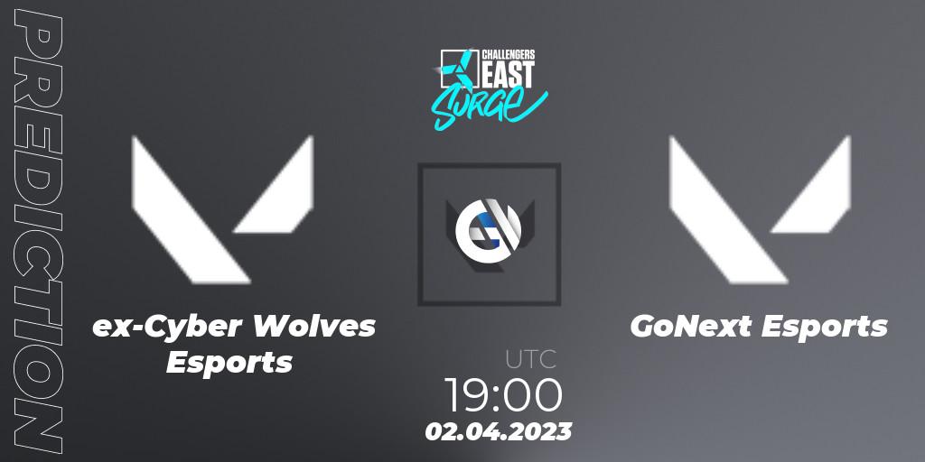ex-Cyber Wolves Esports vs GoNext Esports: Betting TIp, Match Prediction. 02.04.23. VALORANT, VALORANT Challengers 2023 East: Surge Split 2